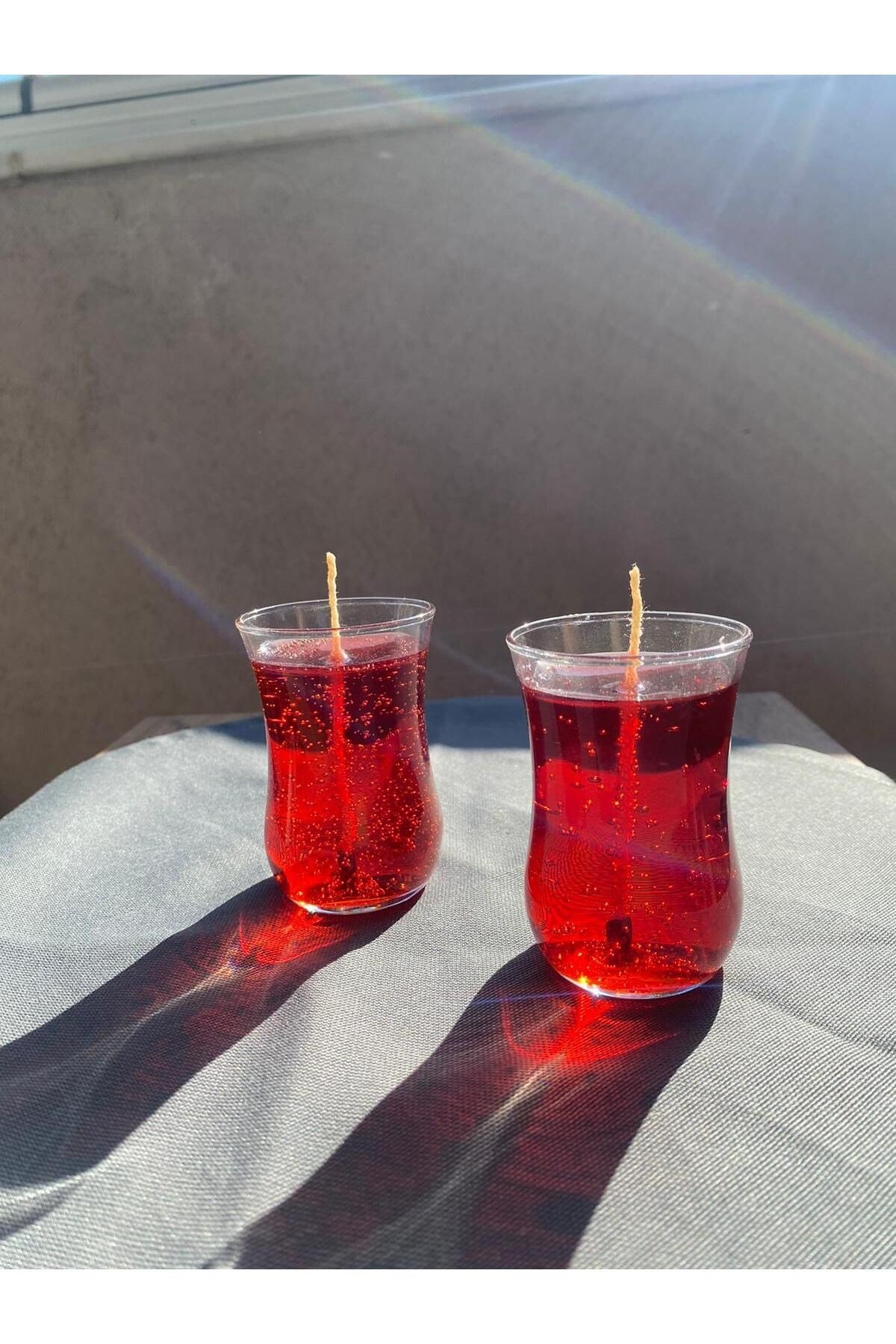Çay Tiryakilerine Özel Tavşan Kanı Çay Mum 2 Adet