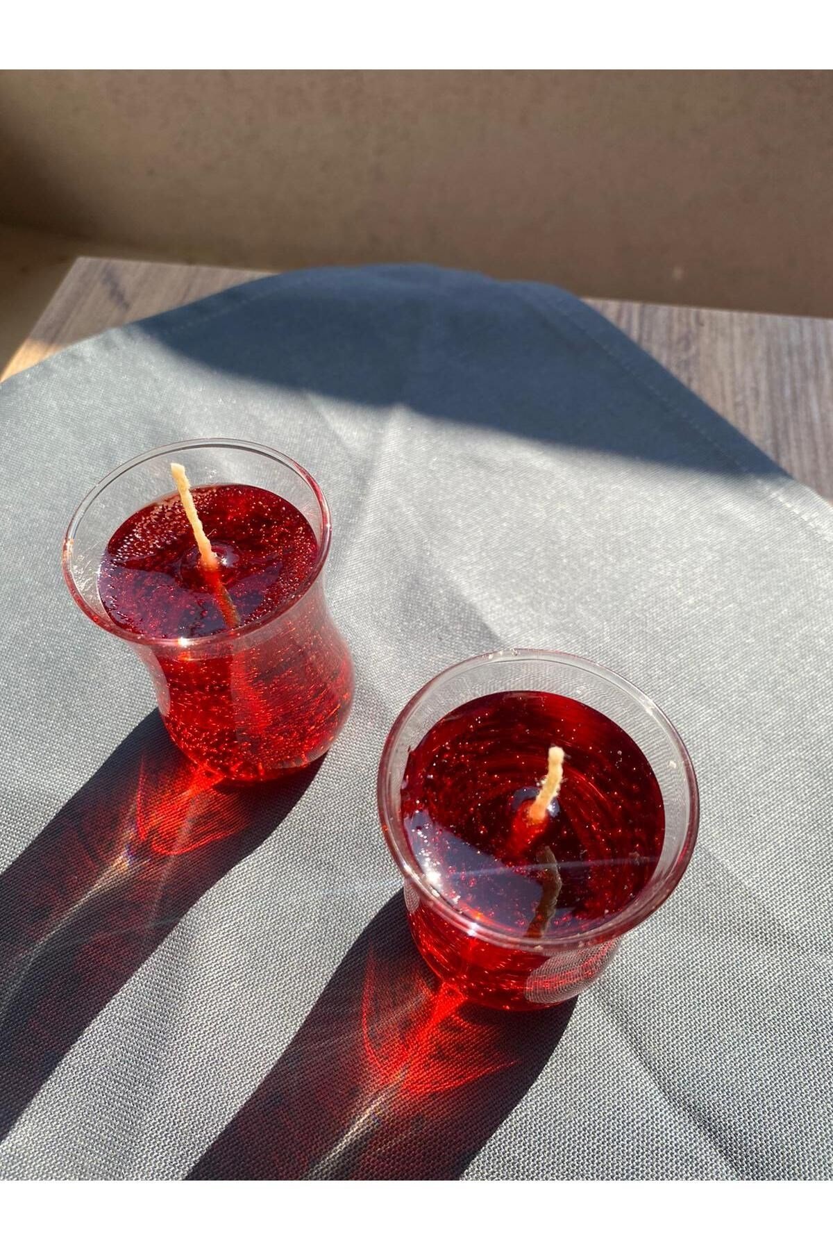 Çay Tiryakilerine Özel Tavşan Kanı Çay Mum 2 Adet