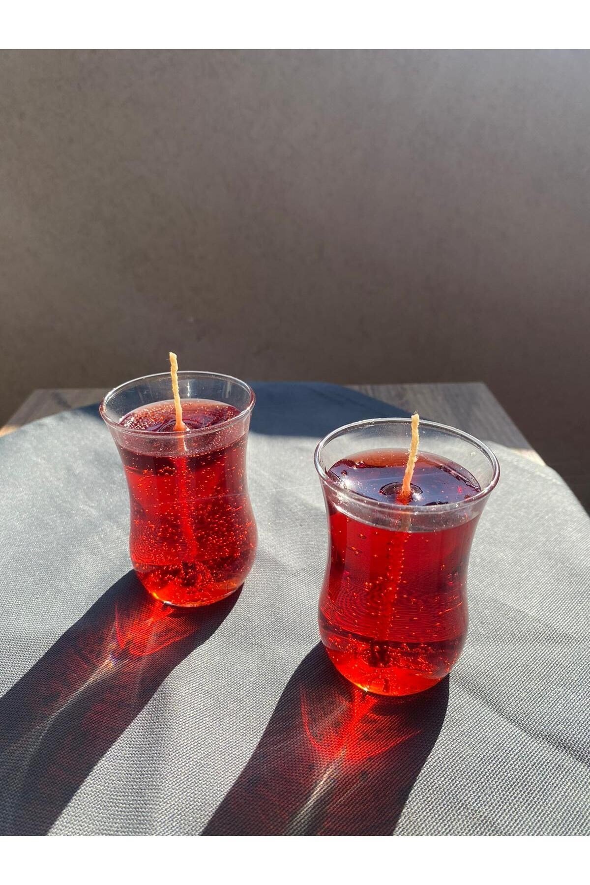 Çay Tiryakilerine Özel Tavşan Kanı Çay Mum 2 Adet