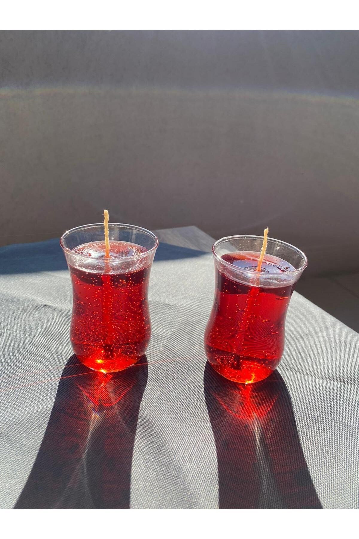 Çay Tiryakilerine Özel Tavşan Kanı Çay Mum 2 Adet