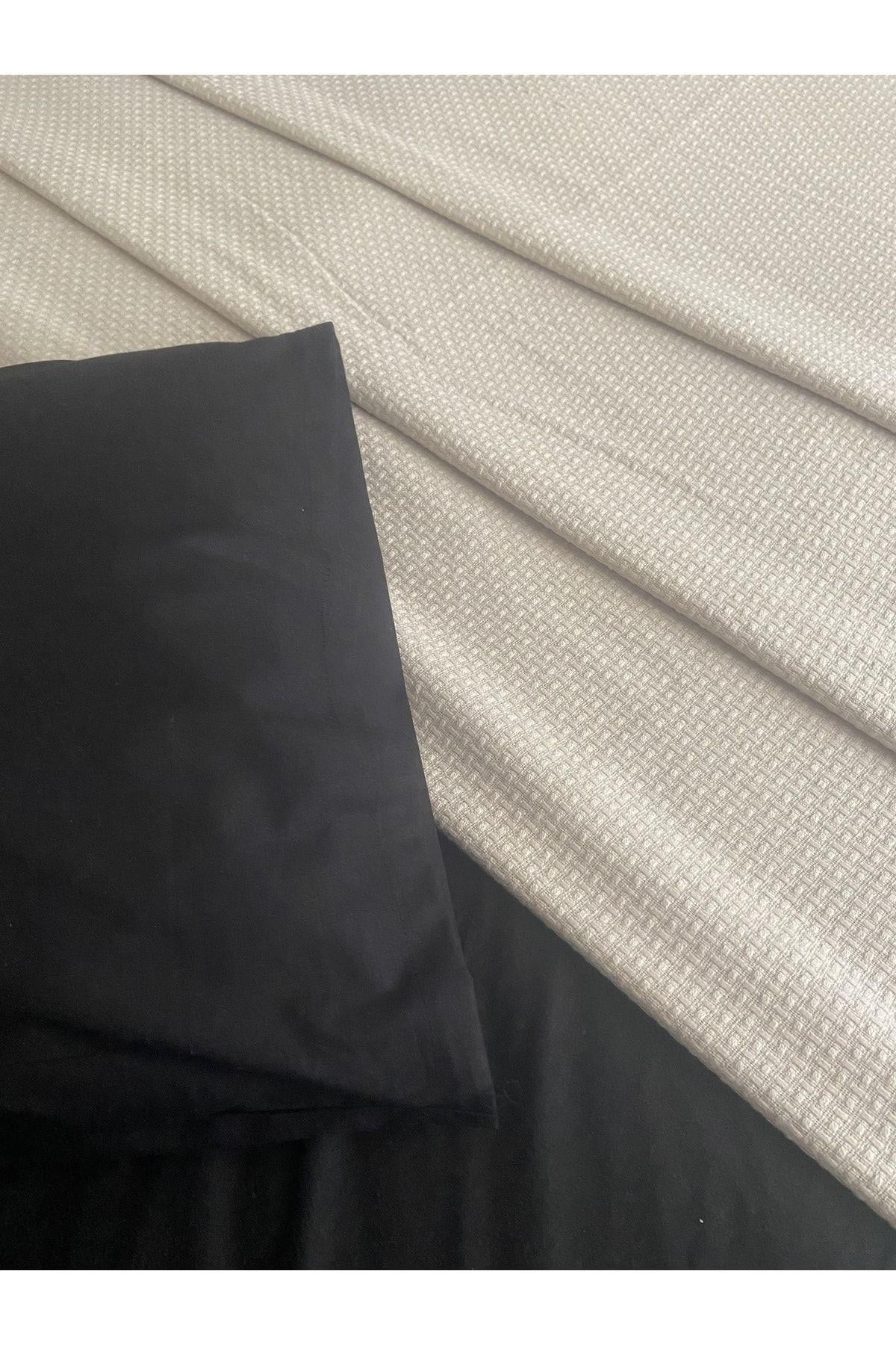 Çift Kişilik Pike %100 Pamuklu Lastikli Çarşaf Yastık Kılıfı Takım 4 Parça