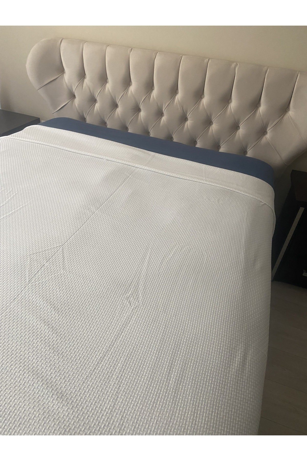 Çift Kişilik Pike %100 Pamuklu Lastikli Çarşaf Yastık Kılıfı Takım 4 Parça