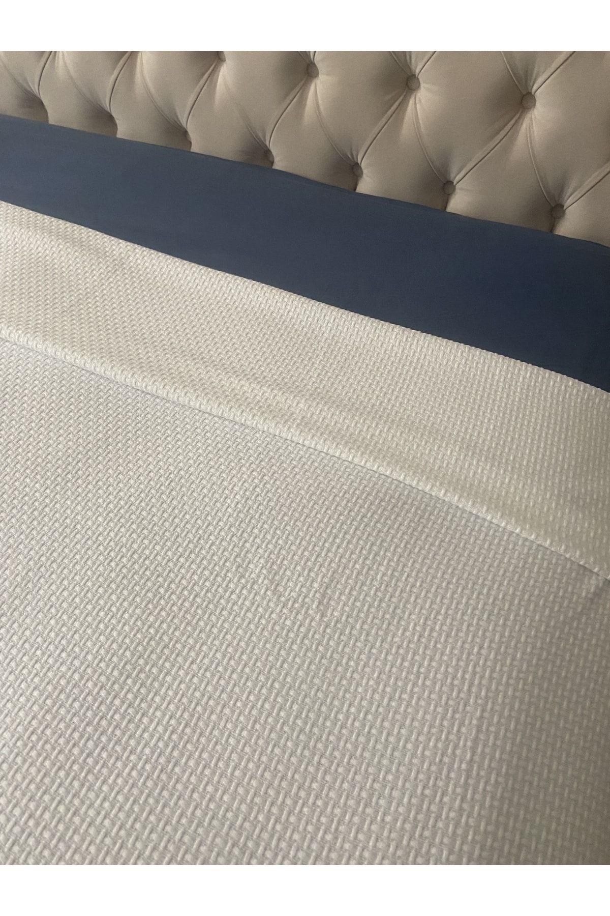 Çift Kişilik Pike %100 Pamuklu Lastikli Çarşaf Yastık Kılıfı Takım 4 Parça