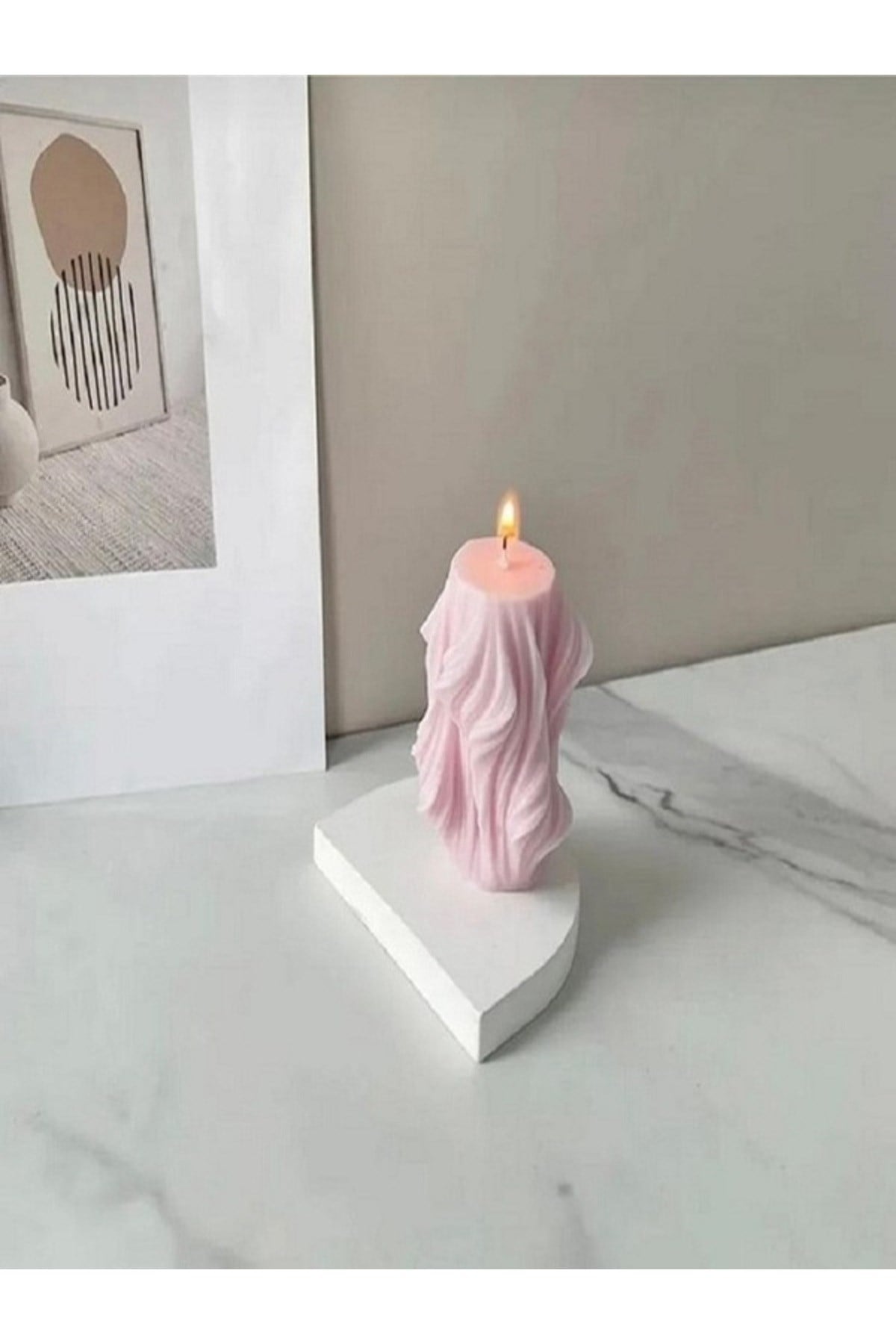 Dalga Şekilli Kokulu Mum