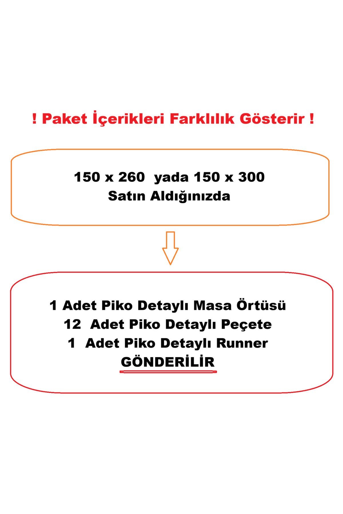 El İşçiliği Piko Sarma Masa Örtüsü Takımı – Çeyizlik Özel Kutulu 12 Peçete - 1 Runner - Gri