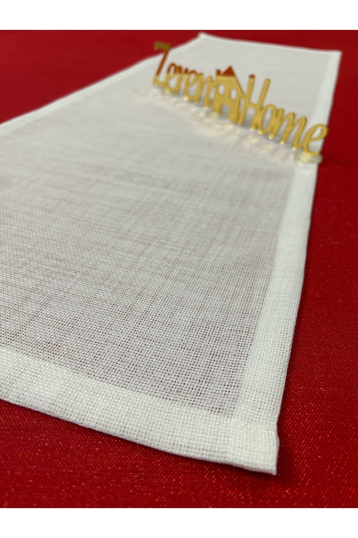 Etamin İşleme ve Nakışa Uygun Kırık Beyaz Runner 30x90cm