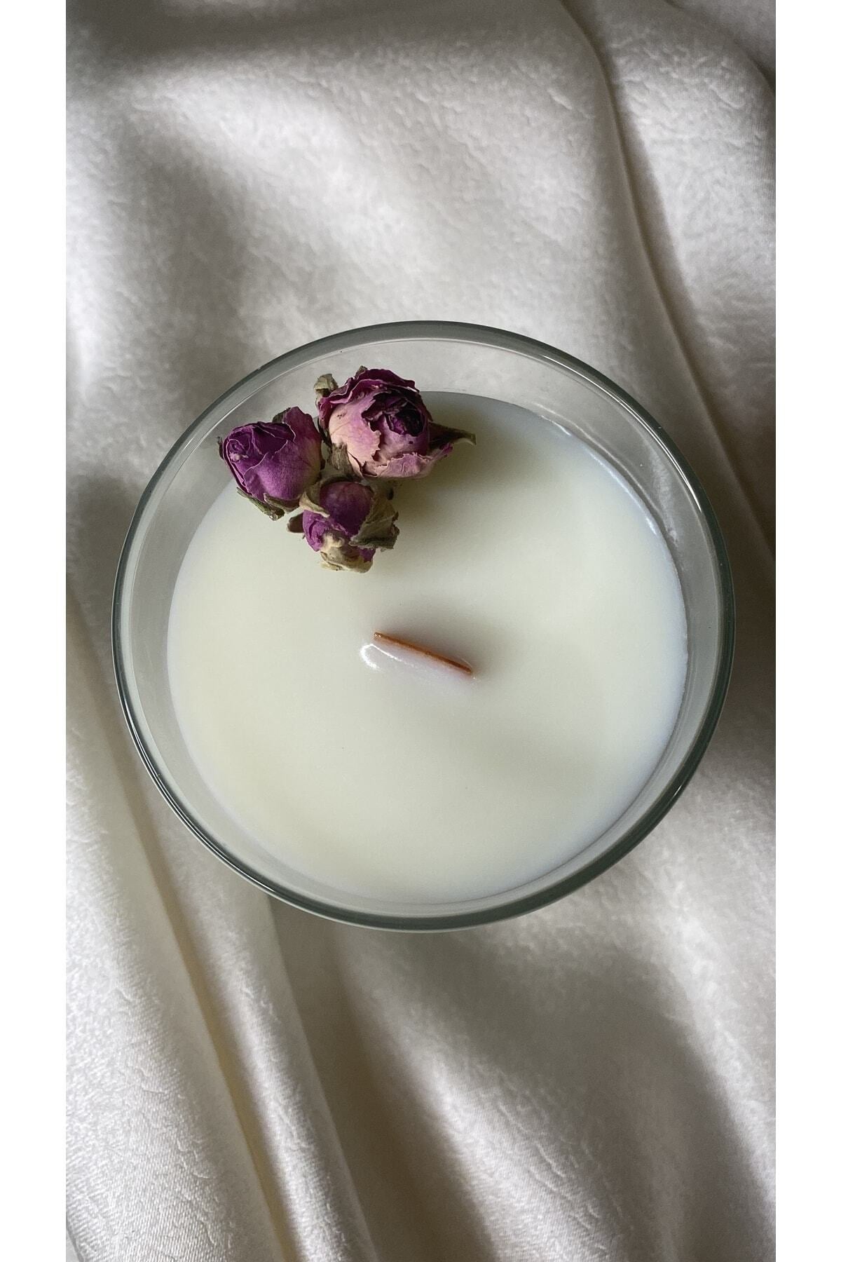 Gül Yapraklı Kokulu Mum