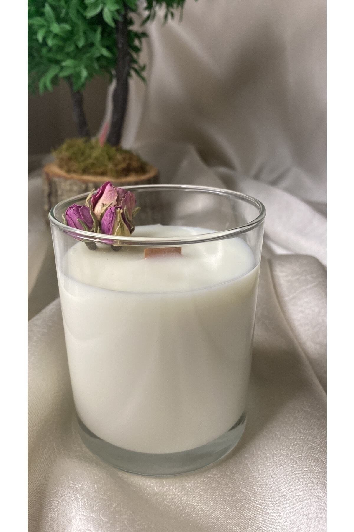 Gül Yapraklı Kokulu Mum
