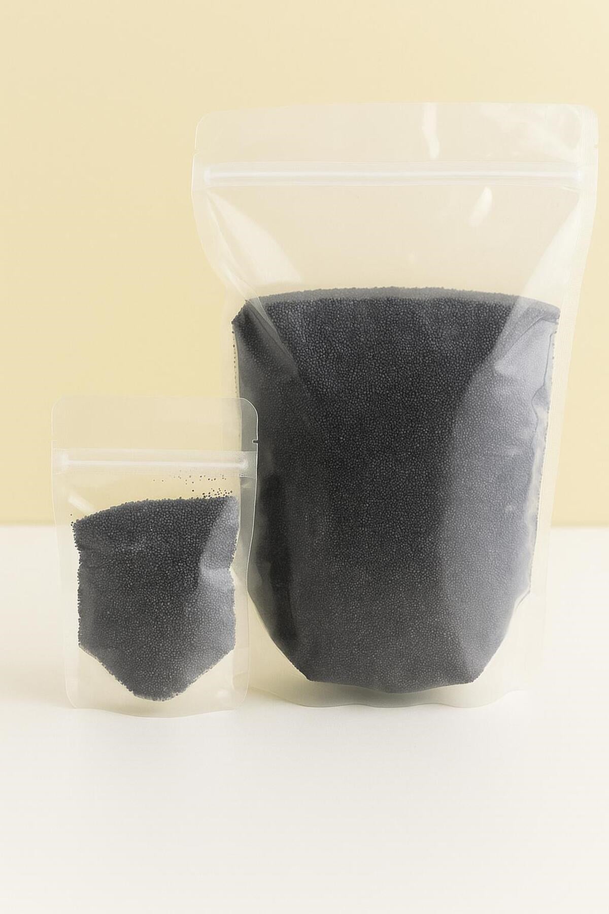 Incı Tozu Antrasit Renk Gül Kokulu Mum Sonsuzluk Tozu Mum Doğal Mum 100 Gram - 10 Adet Fitil Ile