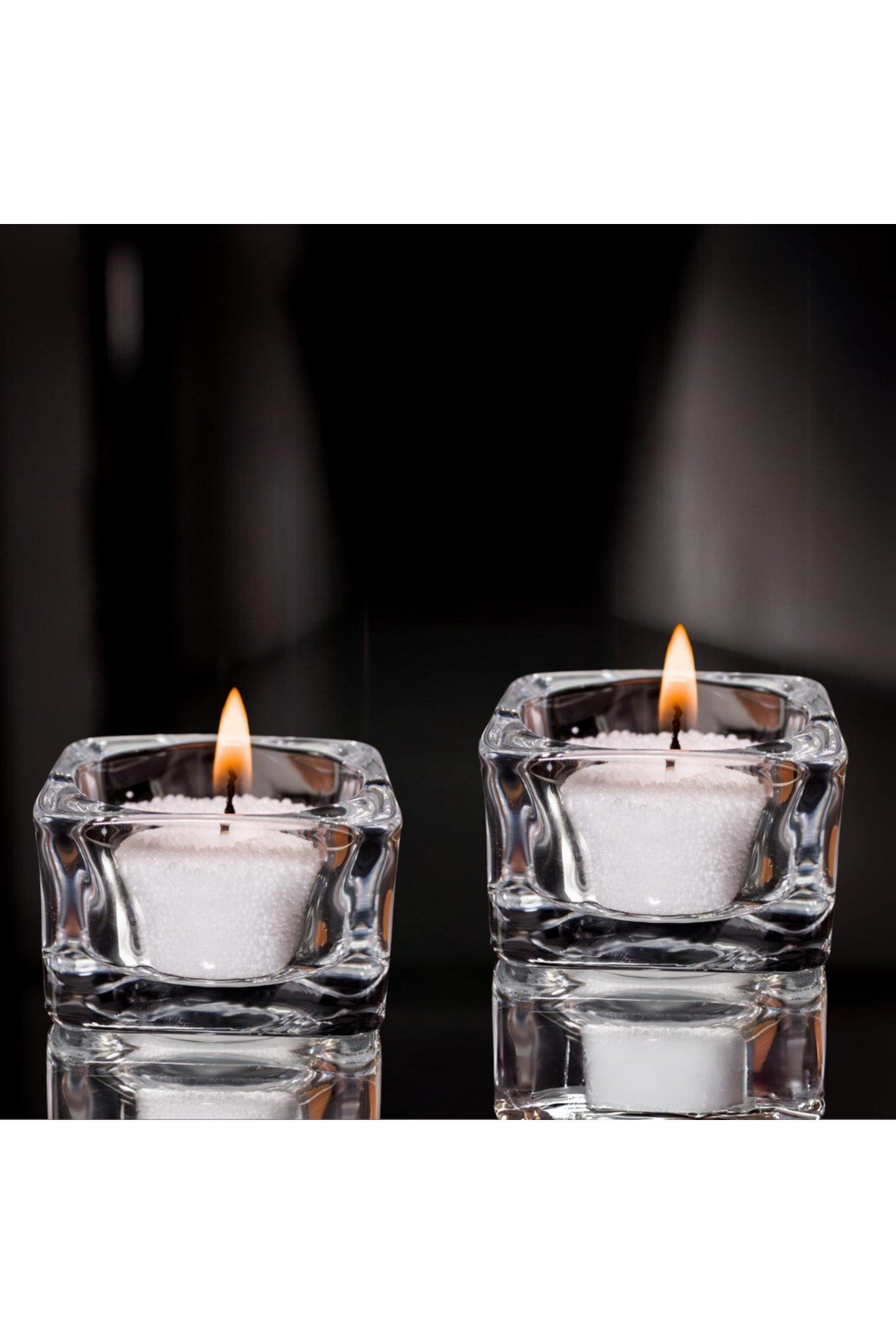 Incı Tozu Beyaz Mum Sonsuzluk Tozu Mum Doğal Mum 100 Gram - 10 Adet Fitil Ile Pearl Powder Candle
