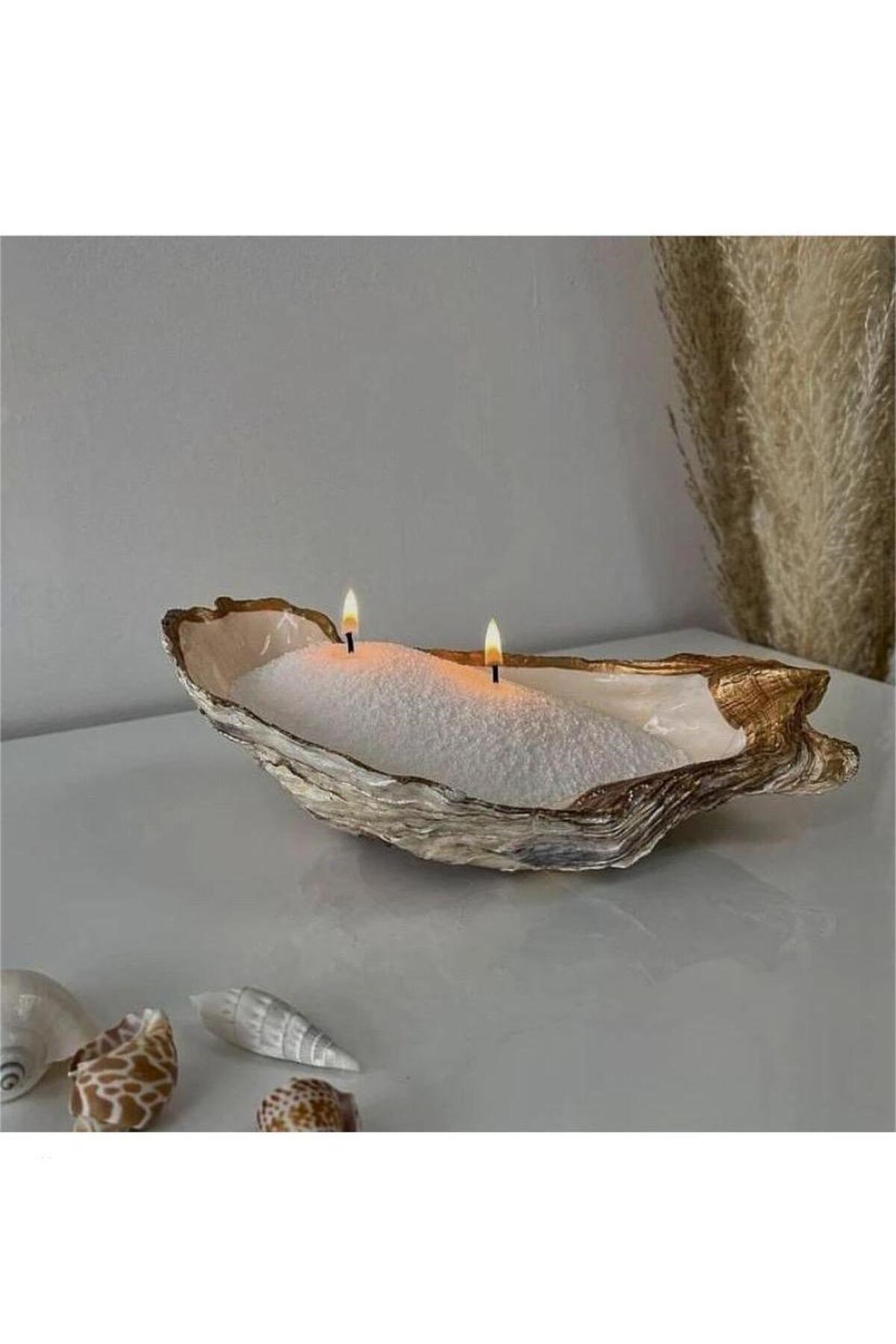 Incı Tozu Beyaz Mum Sonsuzluk Tozu Mum Doğal Mum 100 Gram - 10 Adet Fitil Ile Pearl Powder Candle
