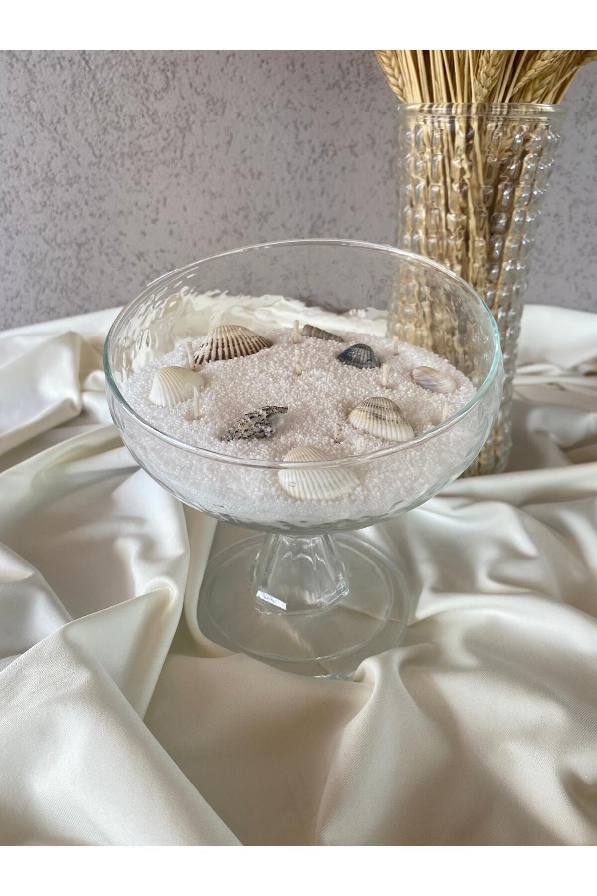 Incı Tozu Mum Beyaz 250 gram Sonsuzluk Tozu Mum Doğal Mum 20 Adet Fitil ile Candle
