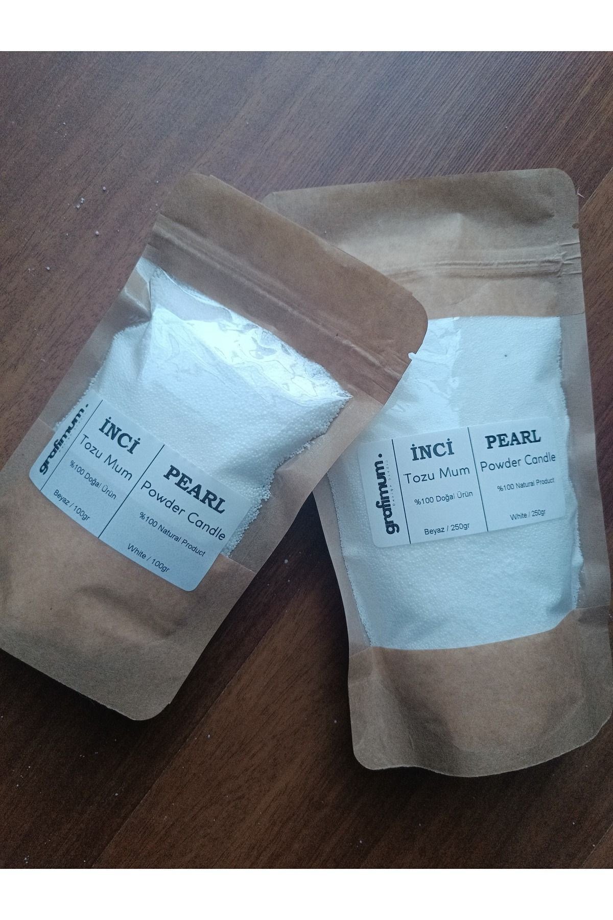 Incı Tozu Mum Beyaz 250 gram Sonsuzluk Tozu Mum Doğal Mum 20 Adet Fitil Ile Pearl Powder Candle