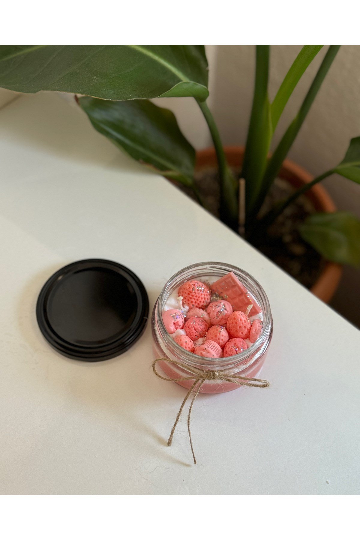 juice plate candle