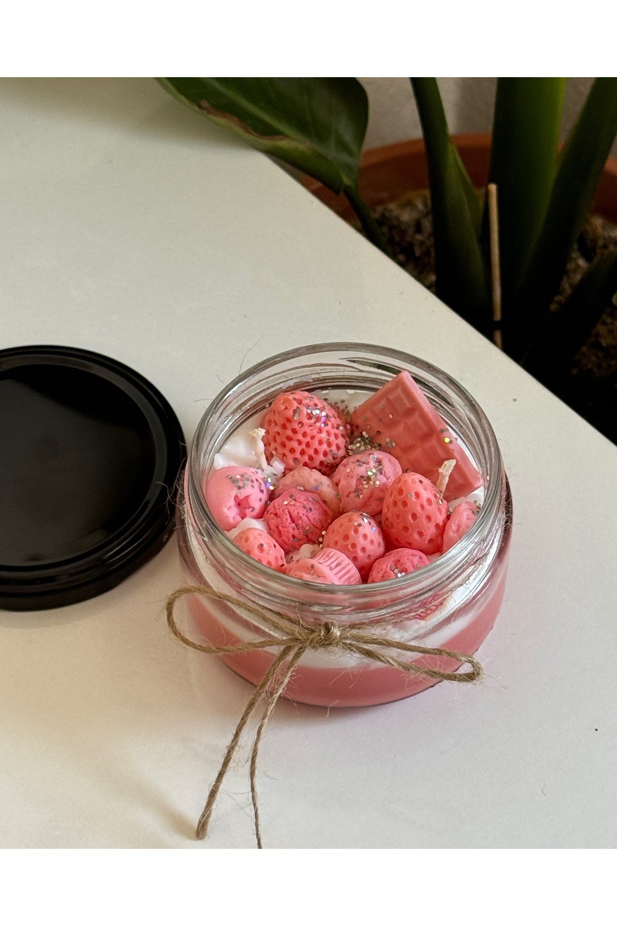 juice plate candle