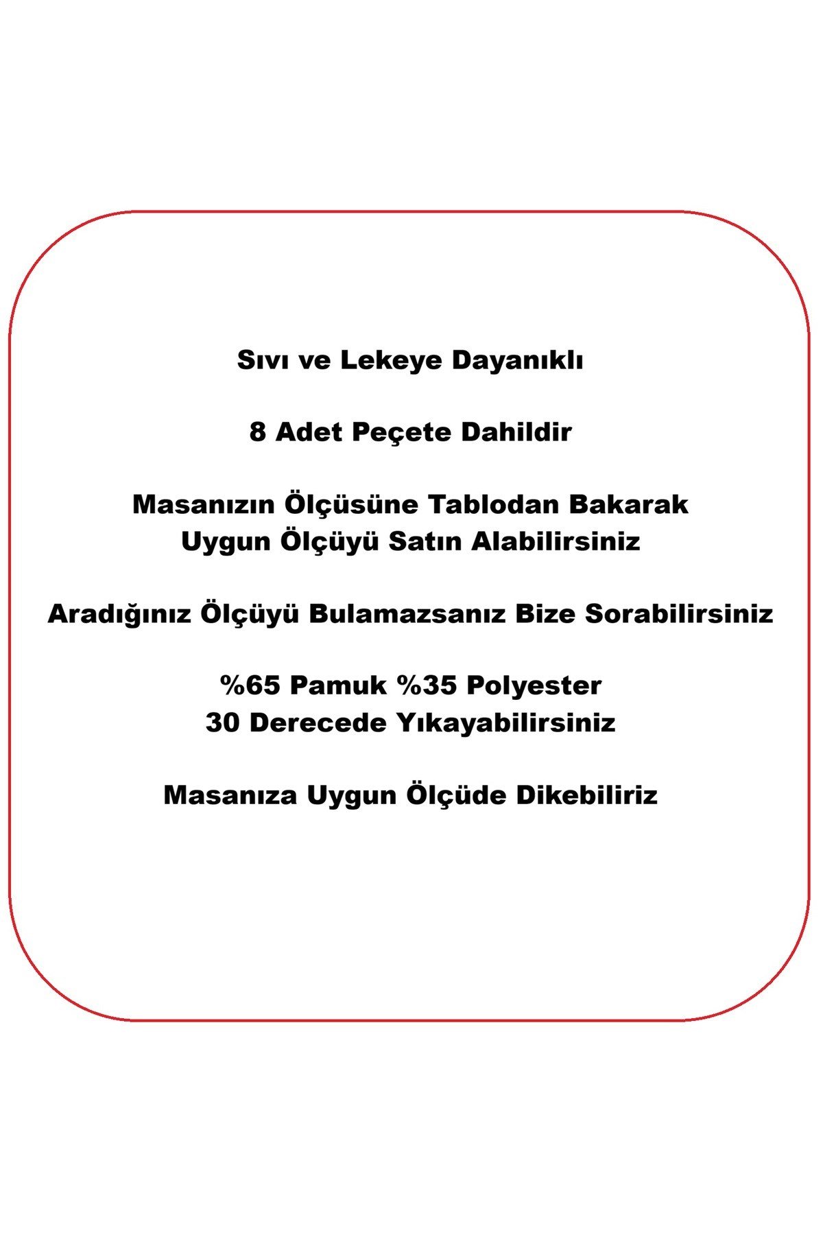 Kahverengi Sıvı Geçirmez Masa Örtüsü + 8 Peçete | Özel Ölçü Dikim | Lekeye Dayanıklı