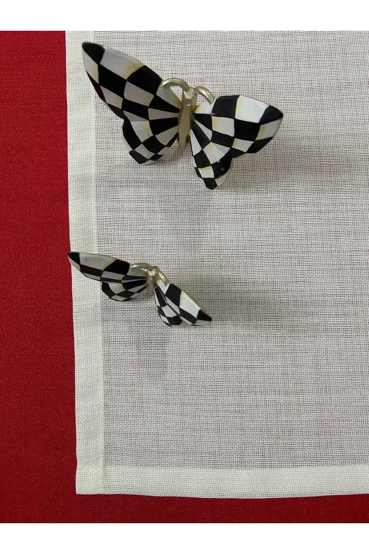 Keten Görünümlü Simli Linen Krem Runner 40 x 160
