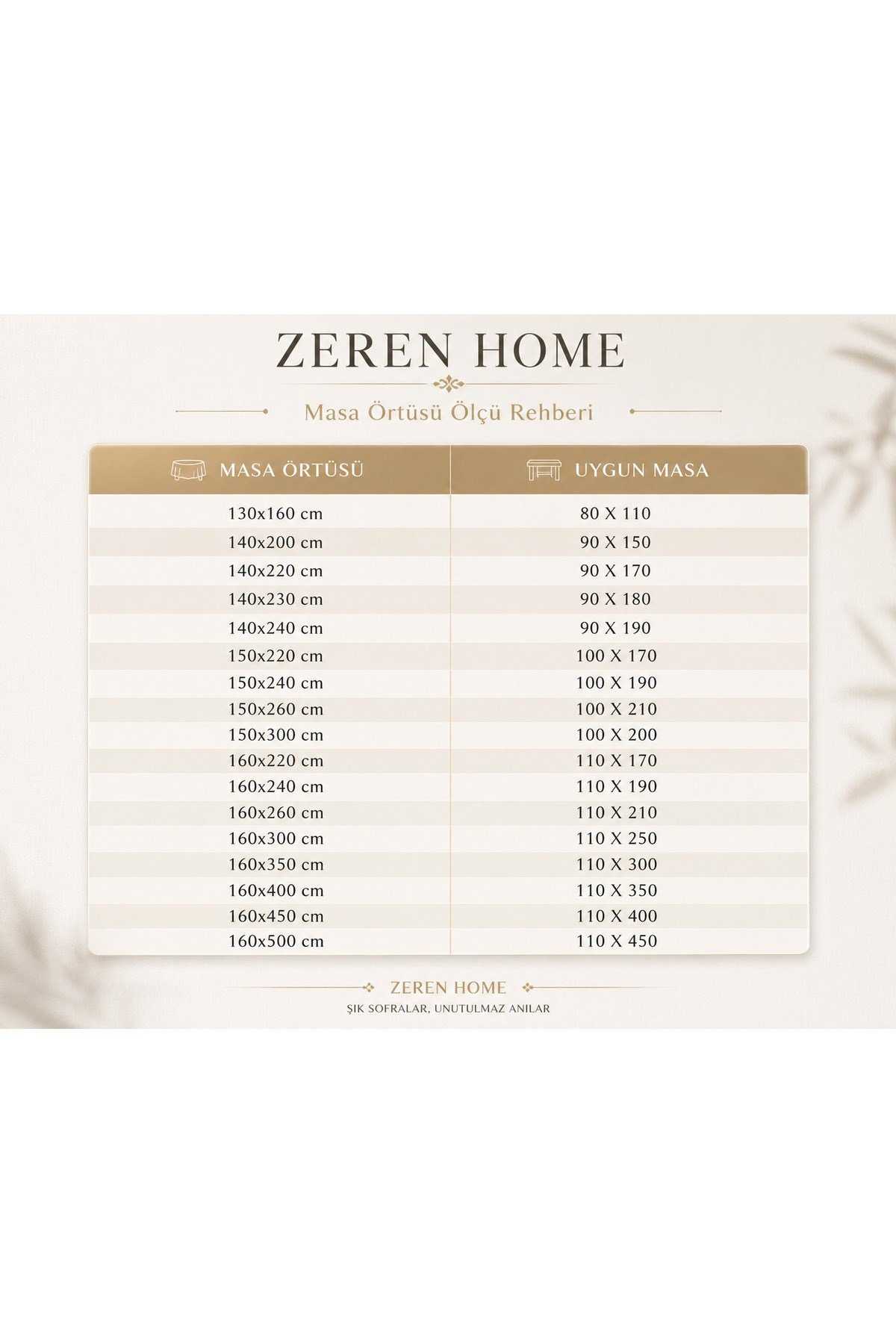 Kırık Beyaz Keten Görünümlü Masa Örtüsü | Masanıza Özel Ölçü Dikim | Modern ve Şık Tasarım