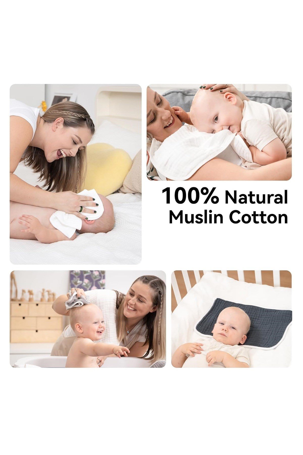 Kişiye Özel İsim Nakışlı 4 Kat Müslin Kurulama Havlusu %100 Pamuk