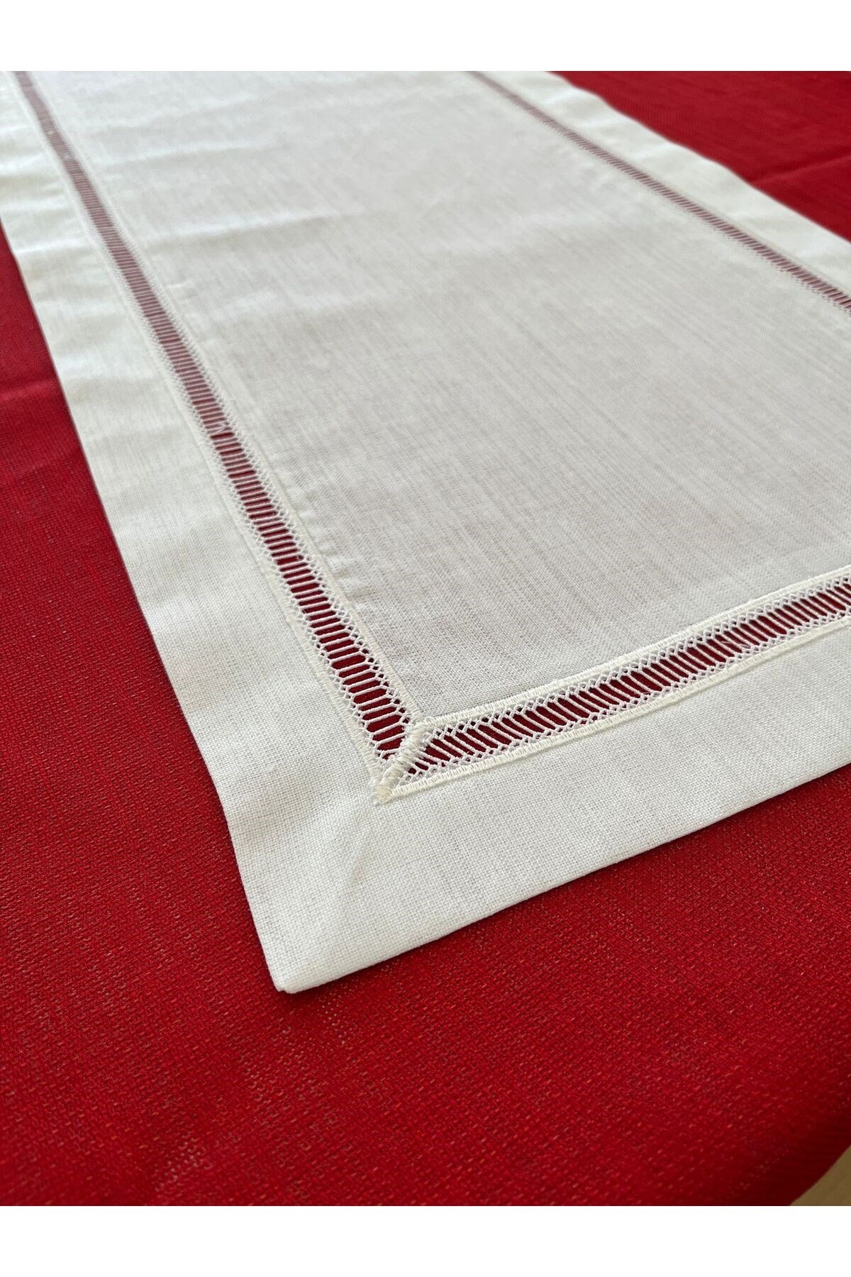 Kolber Detaylı Dertsiz Keten Runner 40 x 160