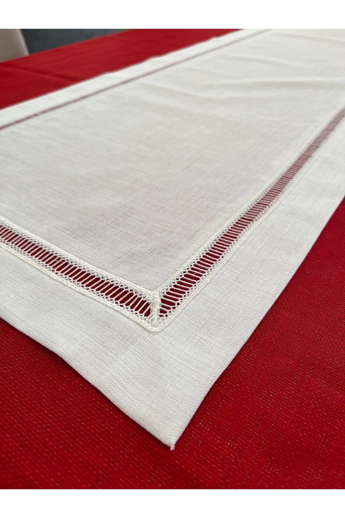 Kolber Detaylı Dertsiz Keten Runner 40 x 160
