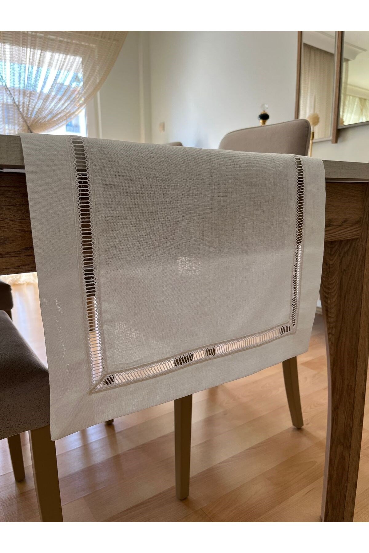 Kolber Detaylı Dertsiz Keten Runner 40 x 160
