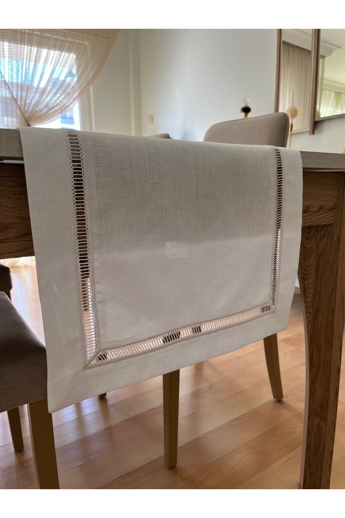 Kolber Detaylı Dertsiz Keten Runner 40 x 160