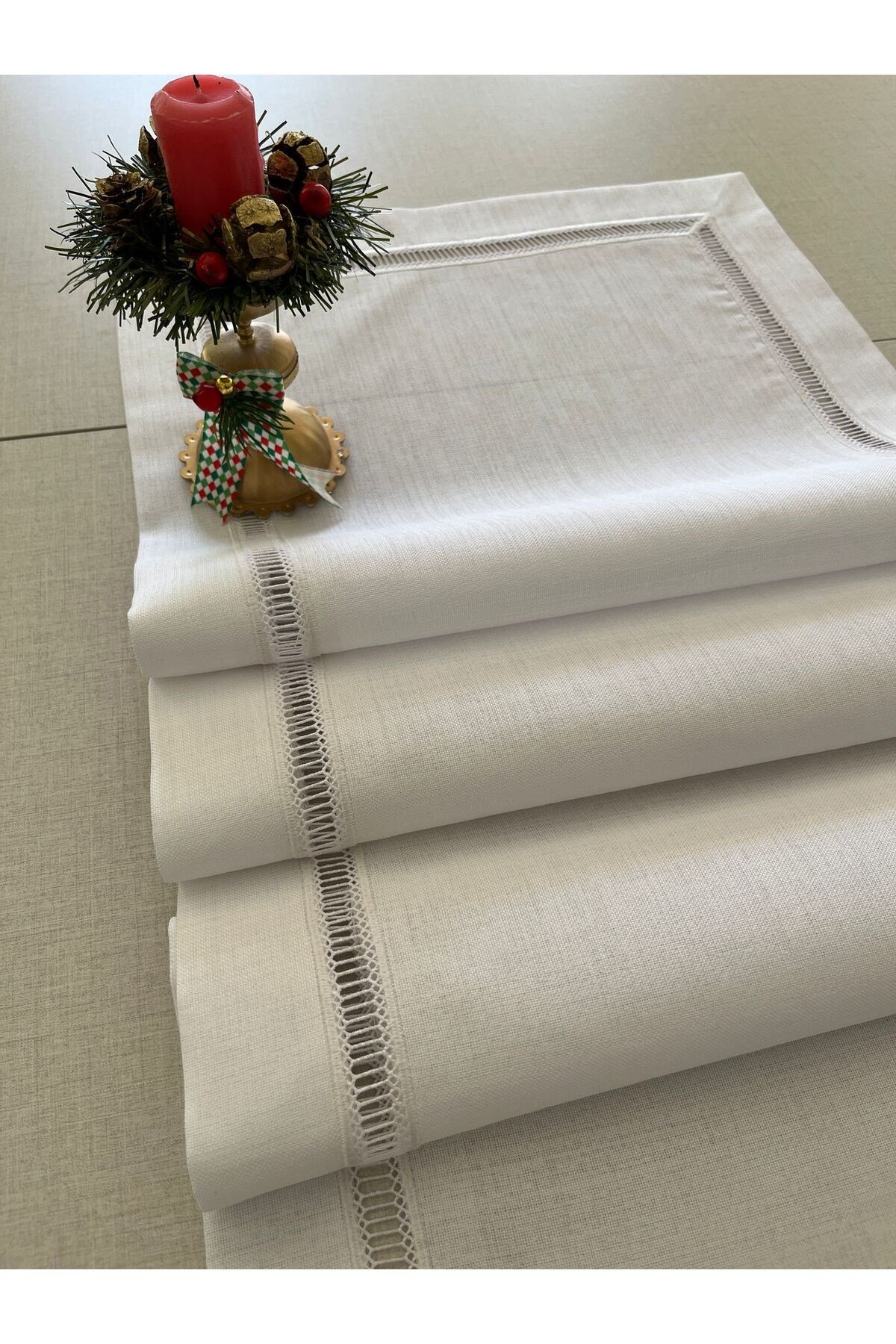 Kolber Detaylı Dertsiz Keten Runner 40 x 160