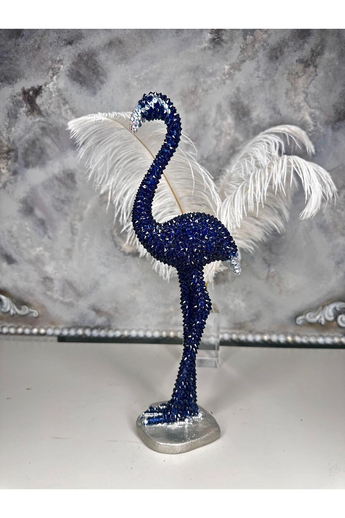 Kristal Taşlı Dekoratif Flamingo