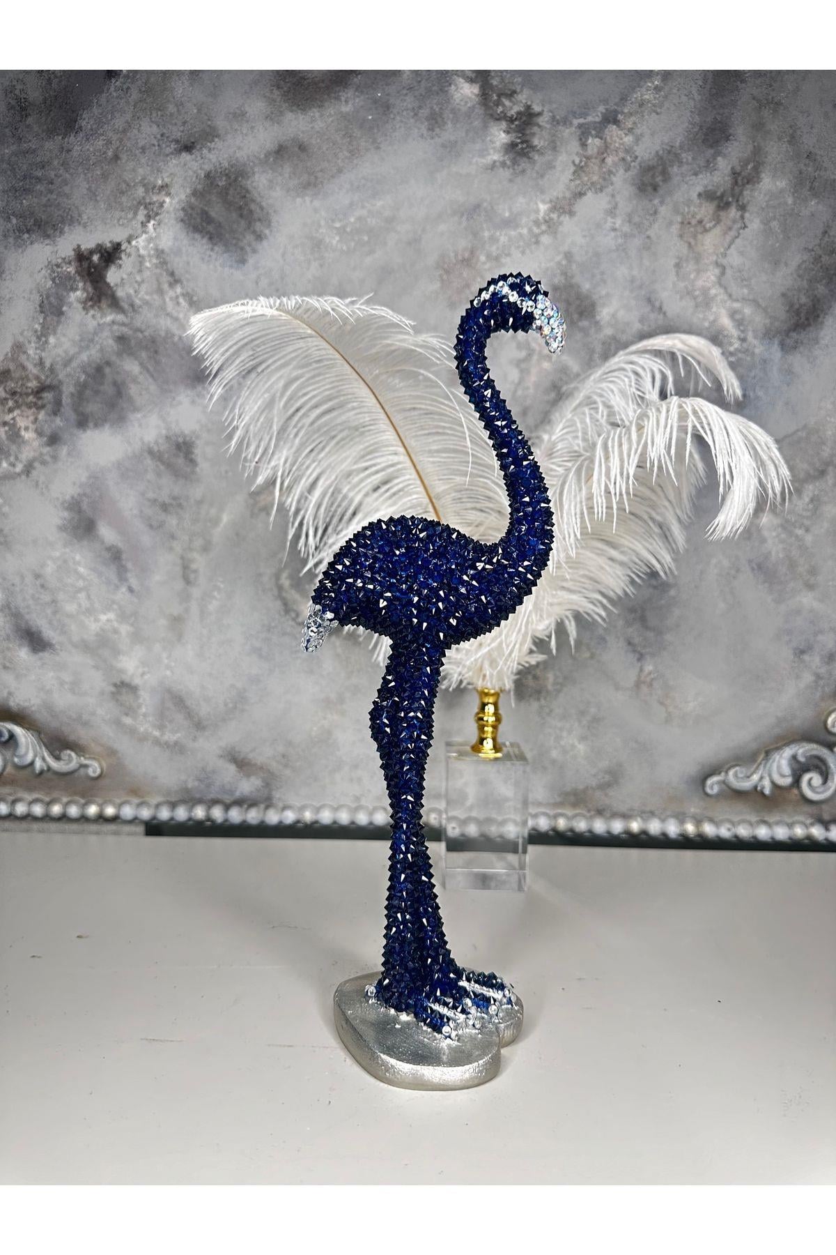 Kristal Taşlı Dekoratif Flamingo