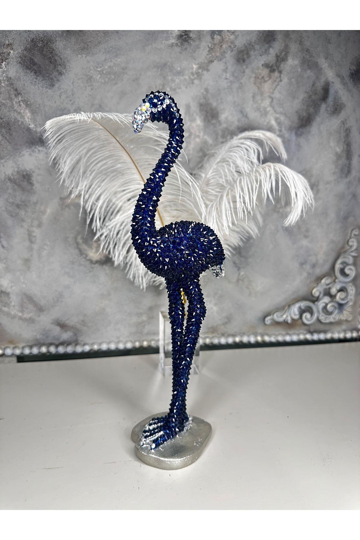 Kristal Taşlı Dekoratif Flamingo