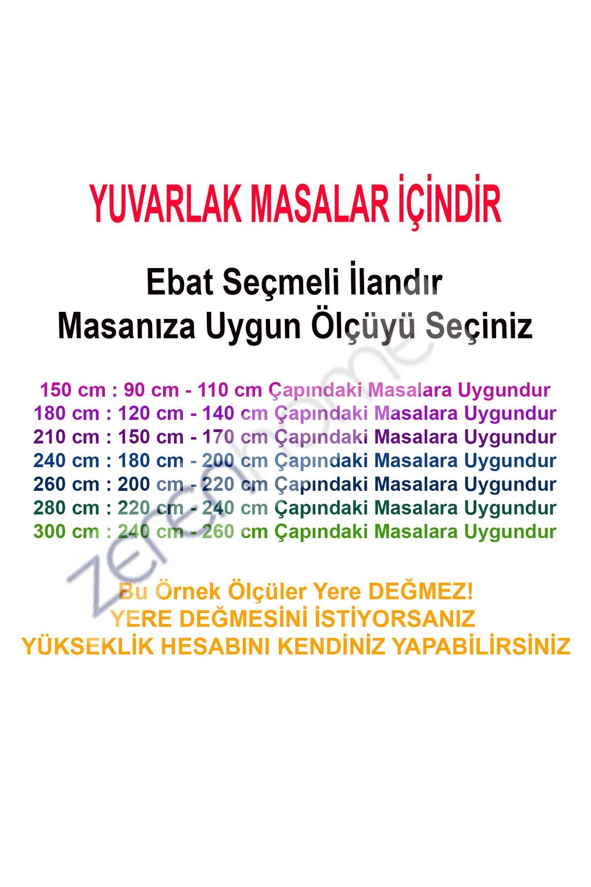 Leke Tutmaz Dertsiz Yuvarlak Masa Örtüsü Assos Antrasit