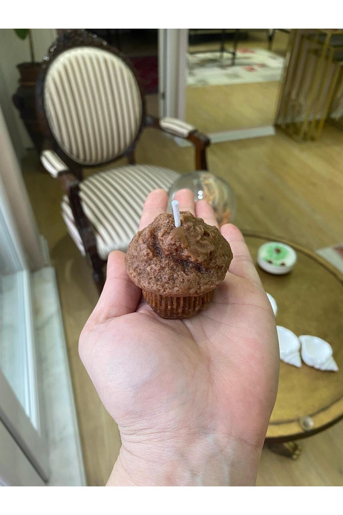 Muffin Tasarım Kek Mum 1 Adet