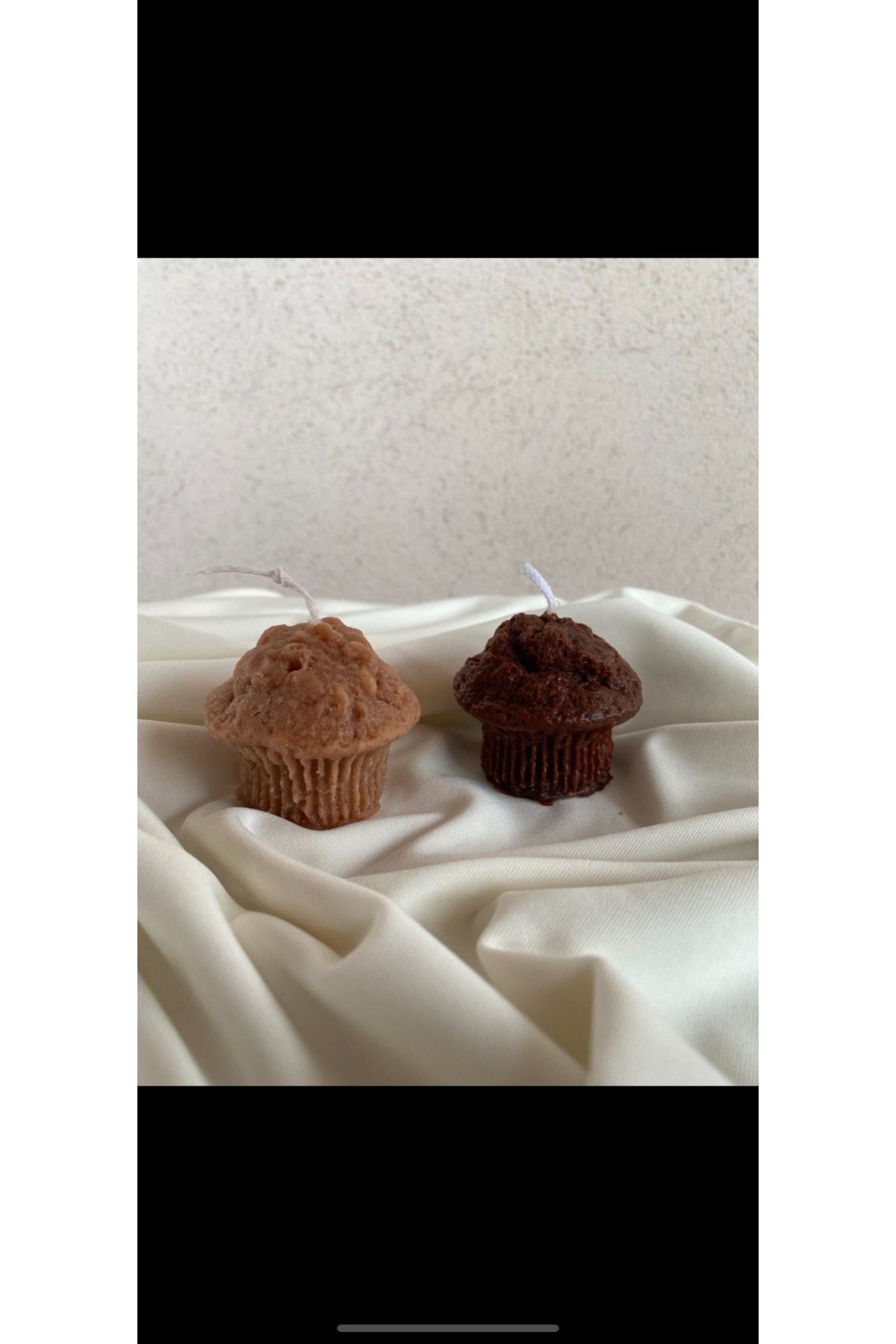 Muffin Tasarım Kek Mum 1 Adet