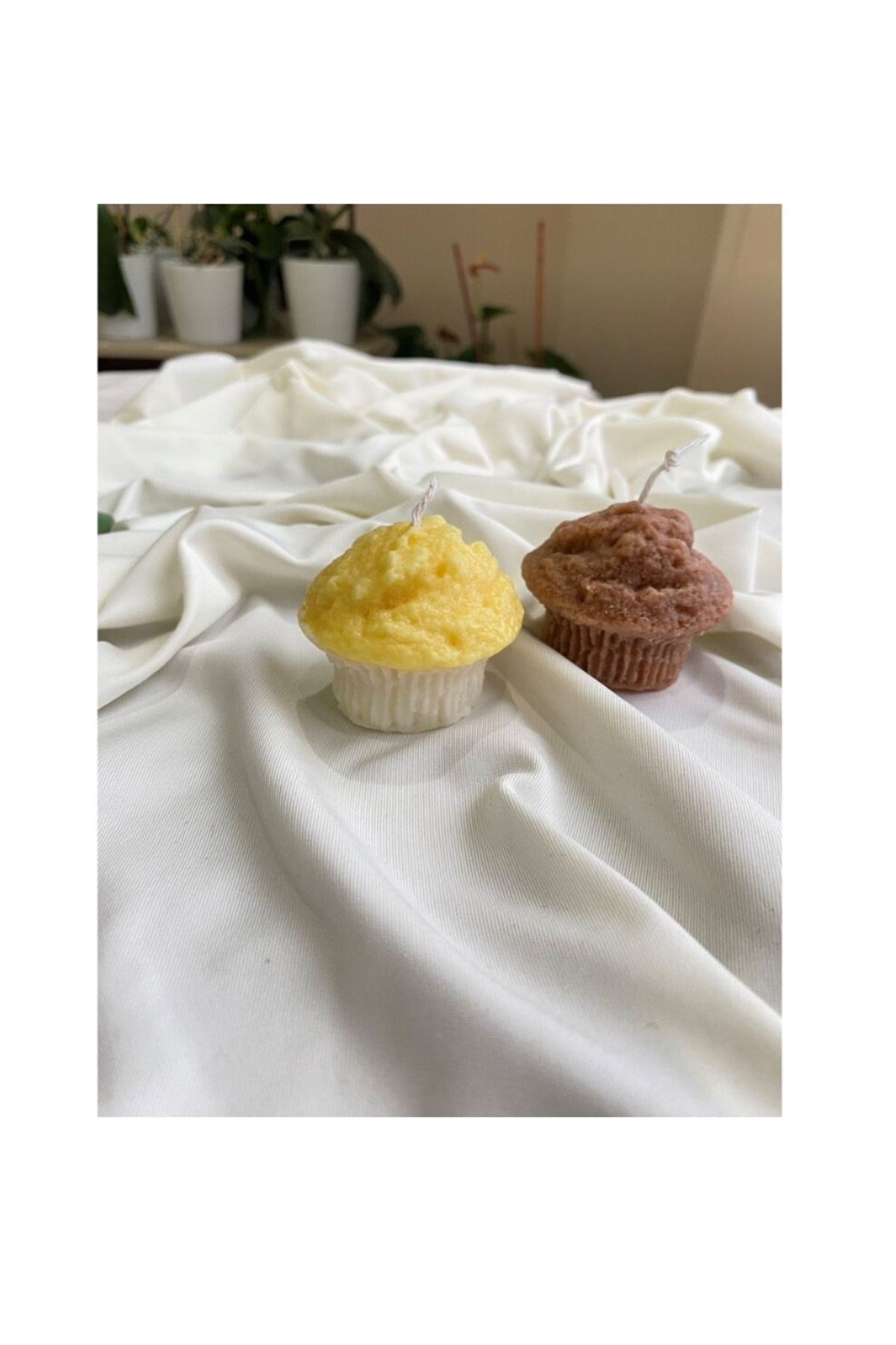 Muffin Tasarım Kek Mum 1 Adet