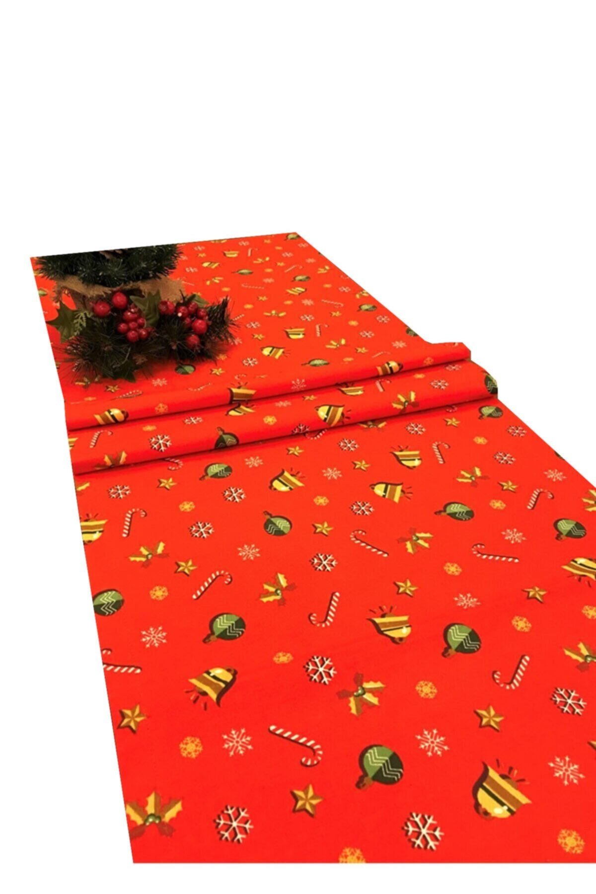 New Year Yılbaşı Temalı Dikdörtgen Runner 40x140
