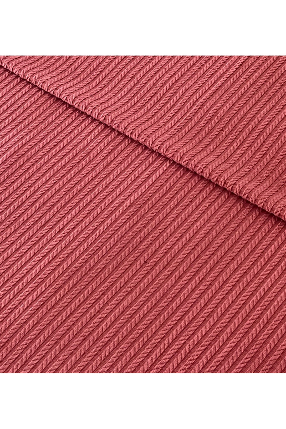 Pamuklu Örgü Desen Ponpon Detaylı Bebek Pikesi 80x115cm