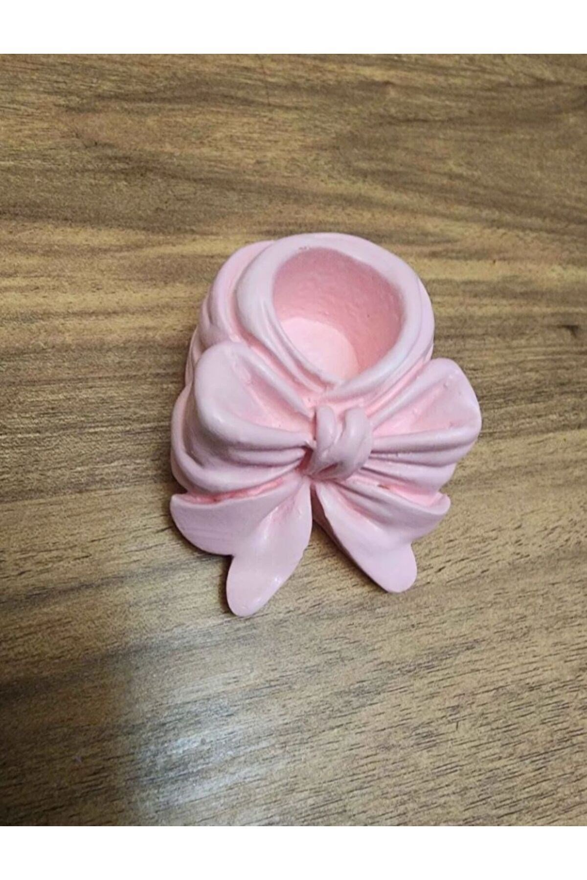 Pembe Kurdele , Fiyonk Şeklinde Şamdan , Mumluk (1 ADET)