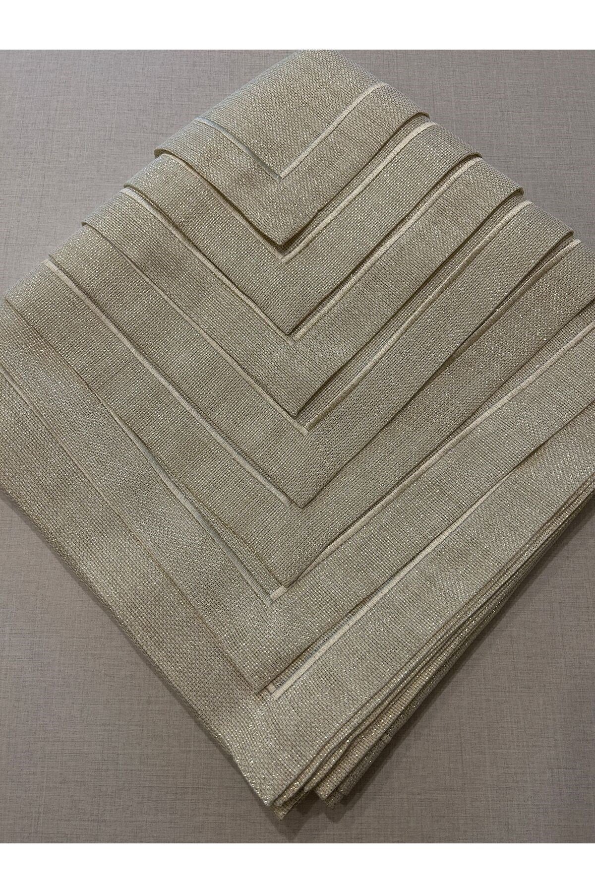 Piko Sarma Detaylı Polyester Keten Dertsiz Sunum Peçetesi 40 x 40 - 6 Adet