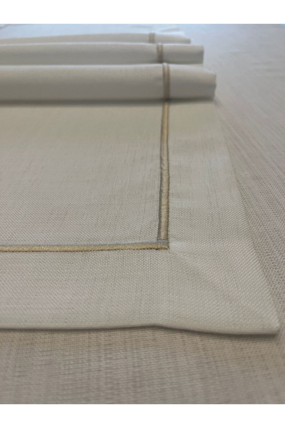 Polyester Keten Çeyiz Piko Sarma Detaylı Runner 40 x 160 - 1 Adet - Renk Seçenekli