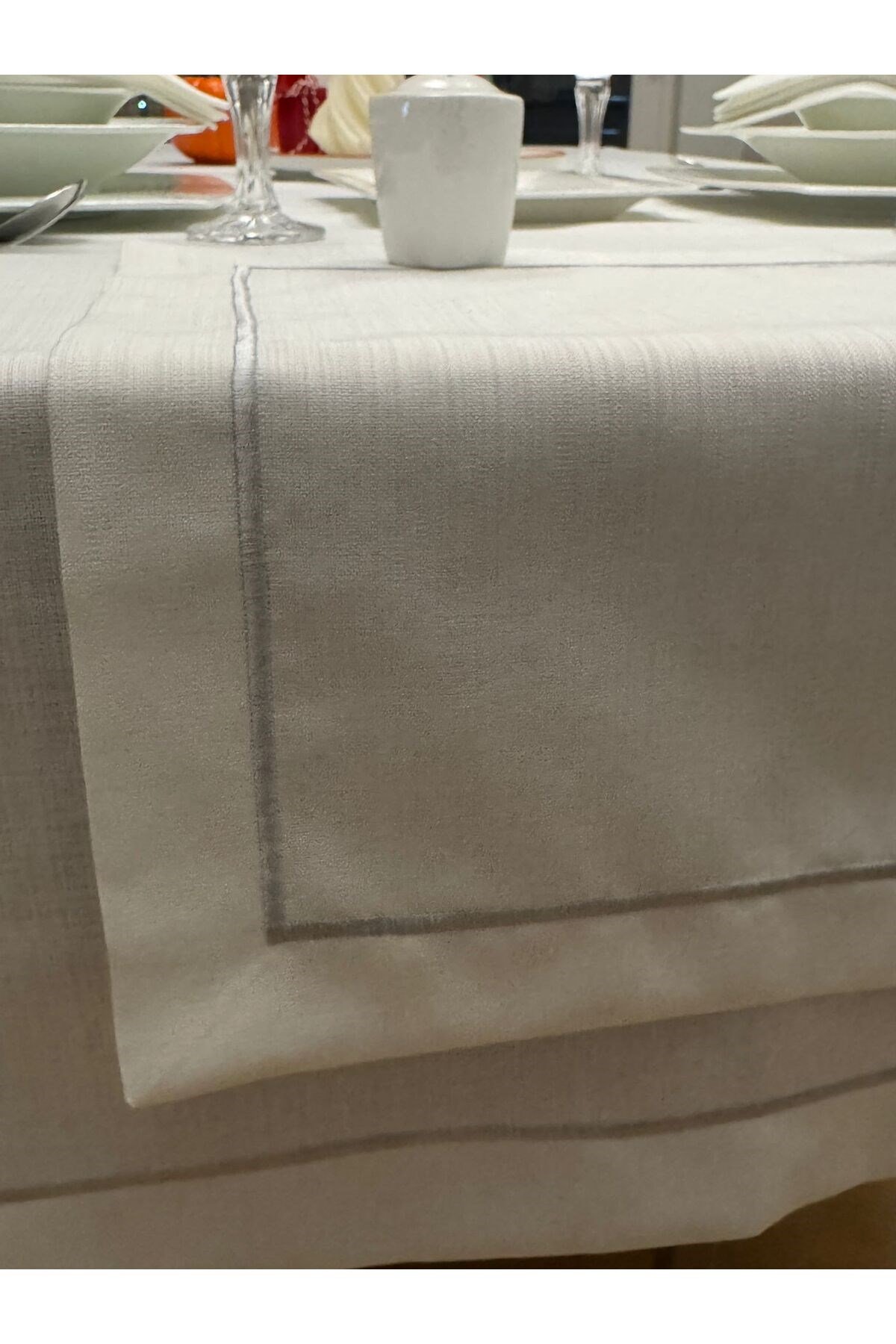 Polyester Keten Çeyiz Piko Sarma Detaylı Runner 40 x 160 - 1 Adet - Renk Seçenekli