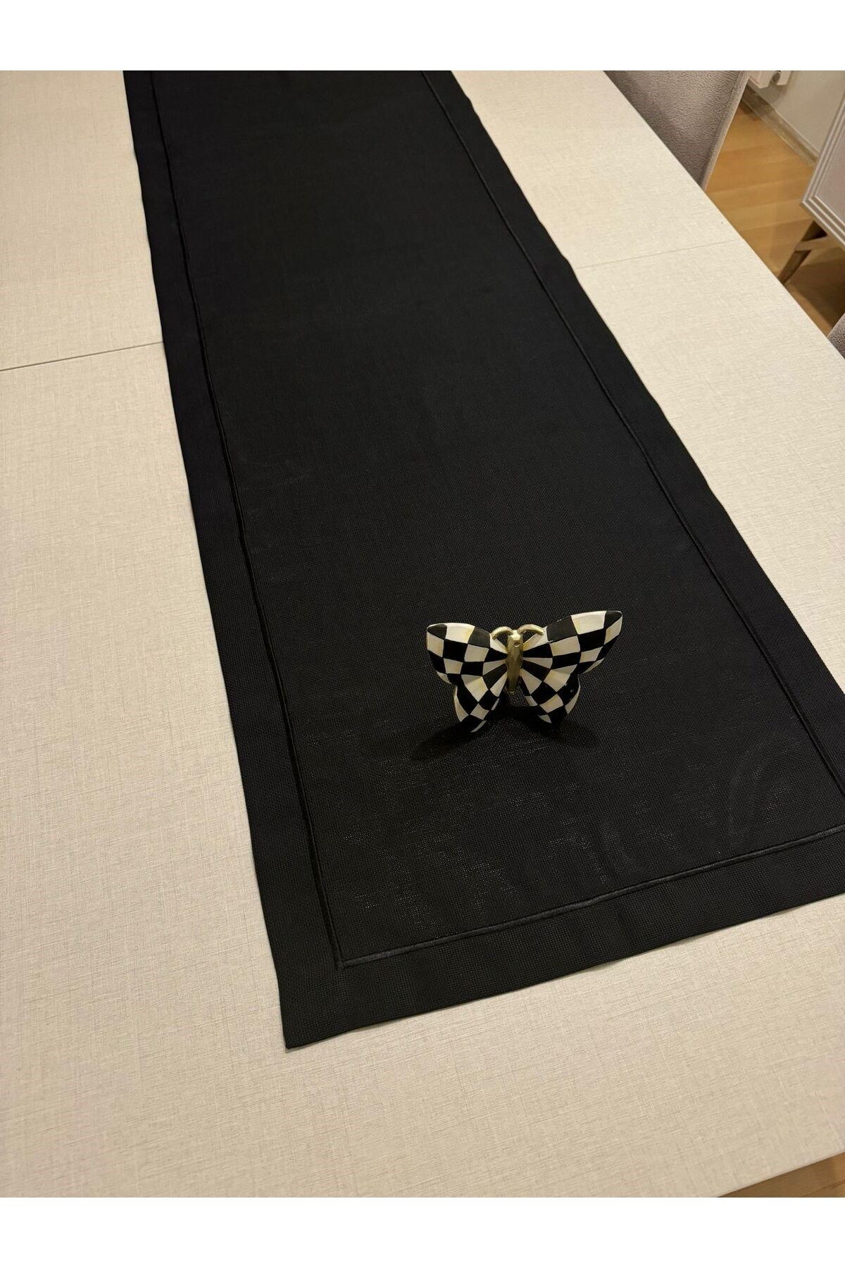 Polyester Keten Çeyiz Piko Sarma Detaylı Runner 40 x 160 - 1 Adet - Renk Seçenekli