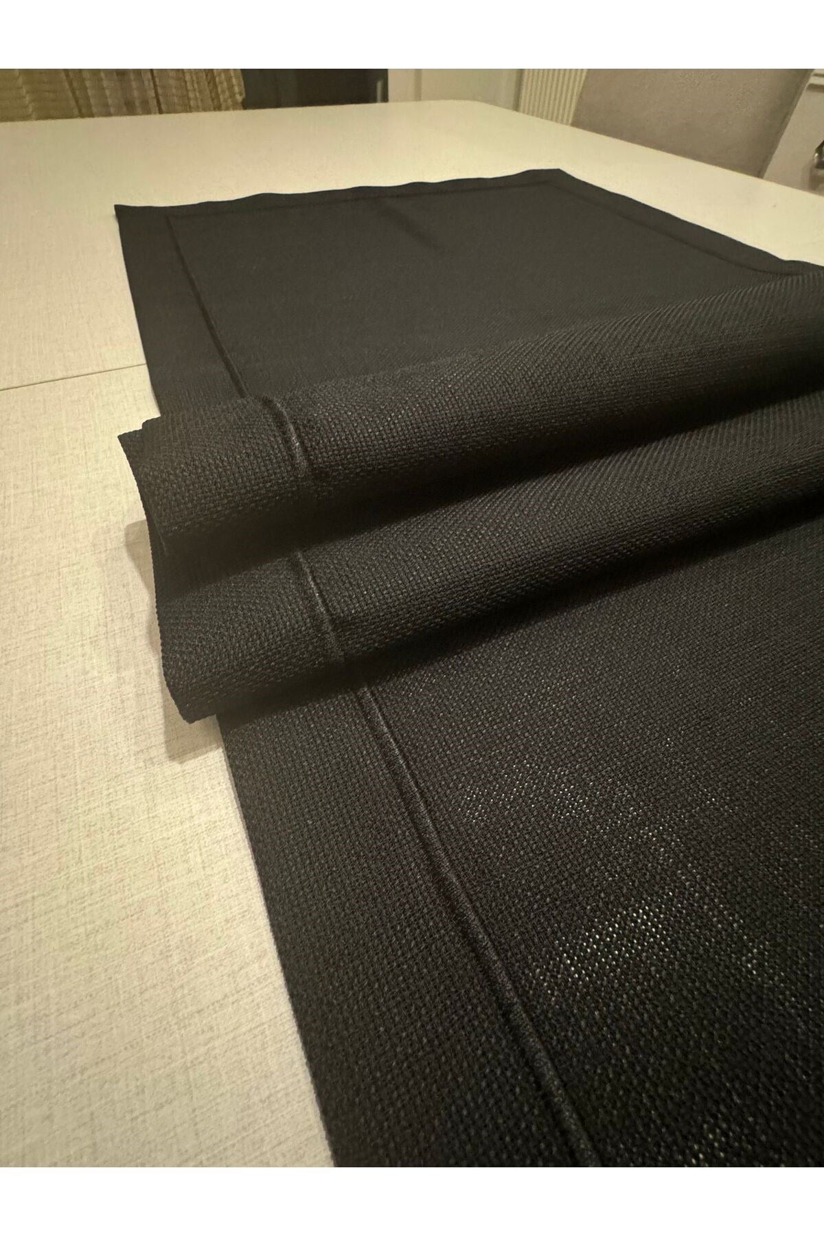 Polyester Keten Çeyiz Piko Sarma Detaylı Runner 40 x 160 - 1 Adet - Renk Seçenekli