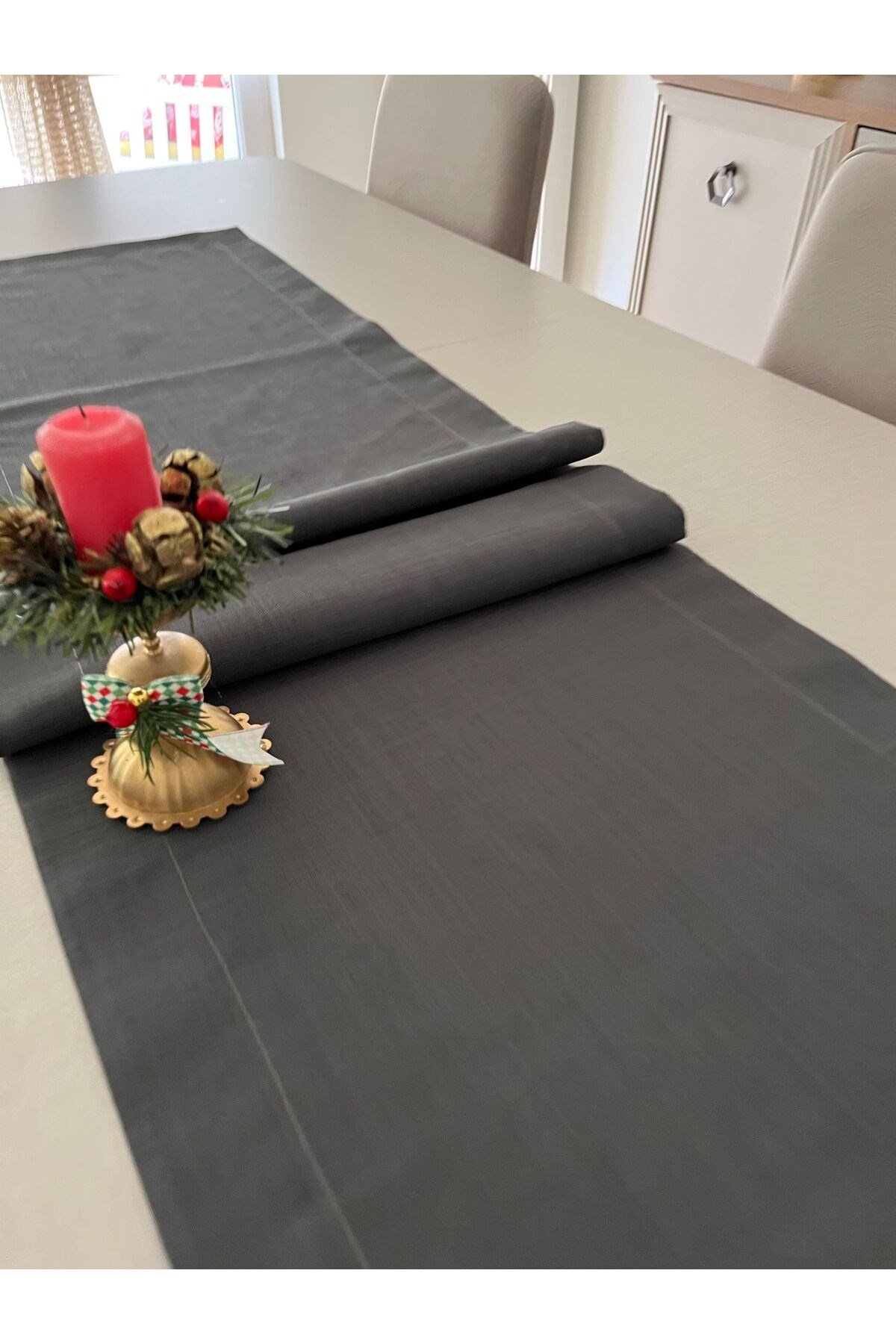 Polyester Keten Runner 40x160