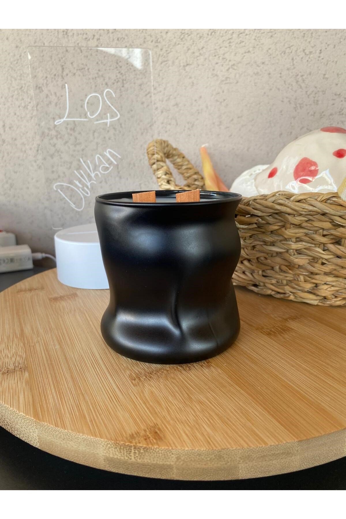 Premium Seri Dalga Modelli Siyah Kokulu Mum