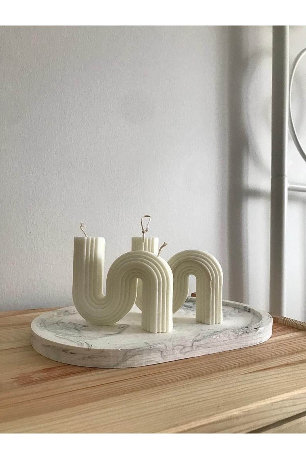 S Dekoratif Mum Seti 10*8 Cm (2 ADET)