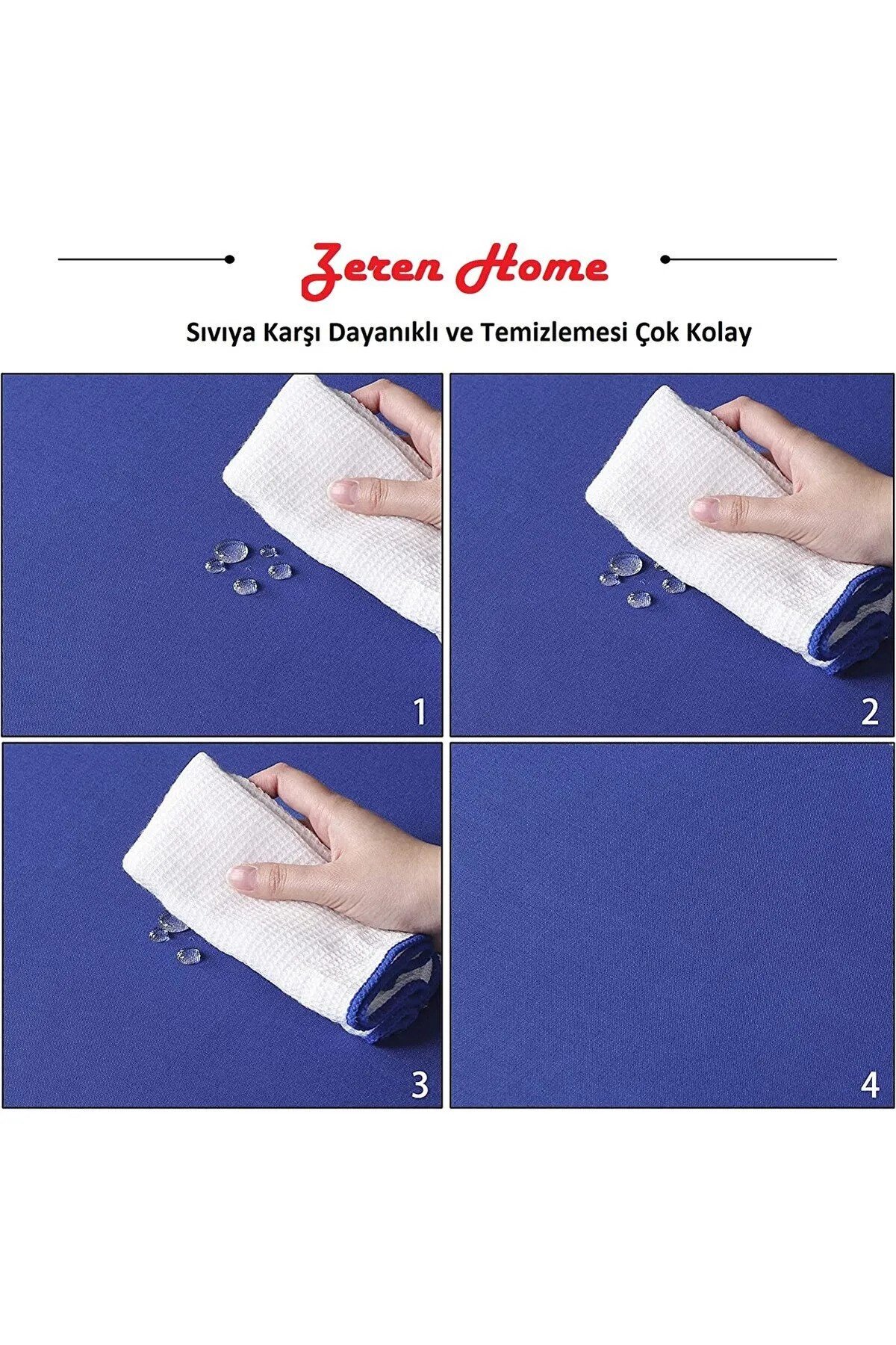 Saçak Püskül Detaylı Sıvı Geçirmez Yuvarlak Masa Örtüsü Krem