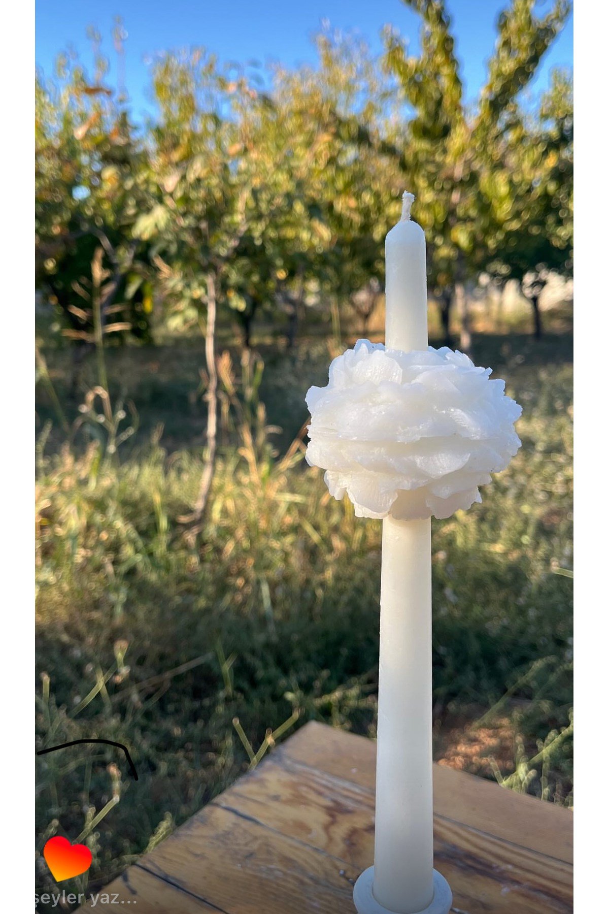 Şakayık Şamdan Mum