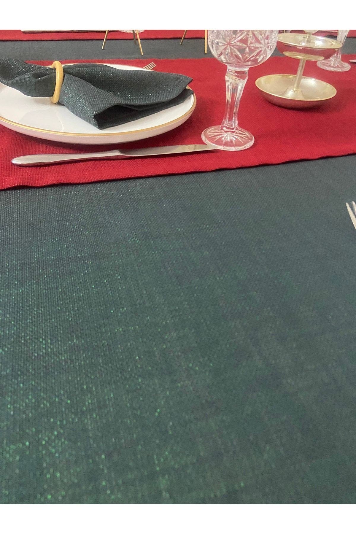 Simli Dertsiz Oval Masa Örtüsü 150 x 270