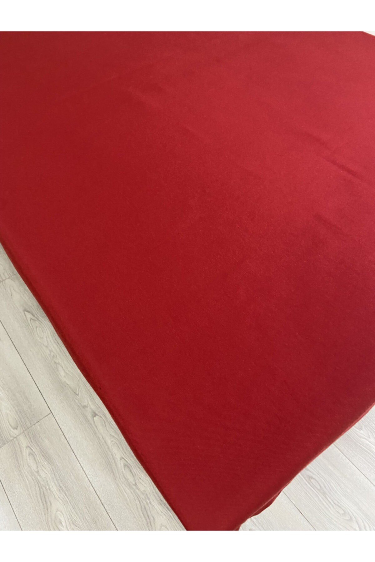 Sıvı Geçirmez Dertisiz Masa Örtüsü, Supla, Peçete, Runner , Kırmızı 14 Parça